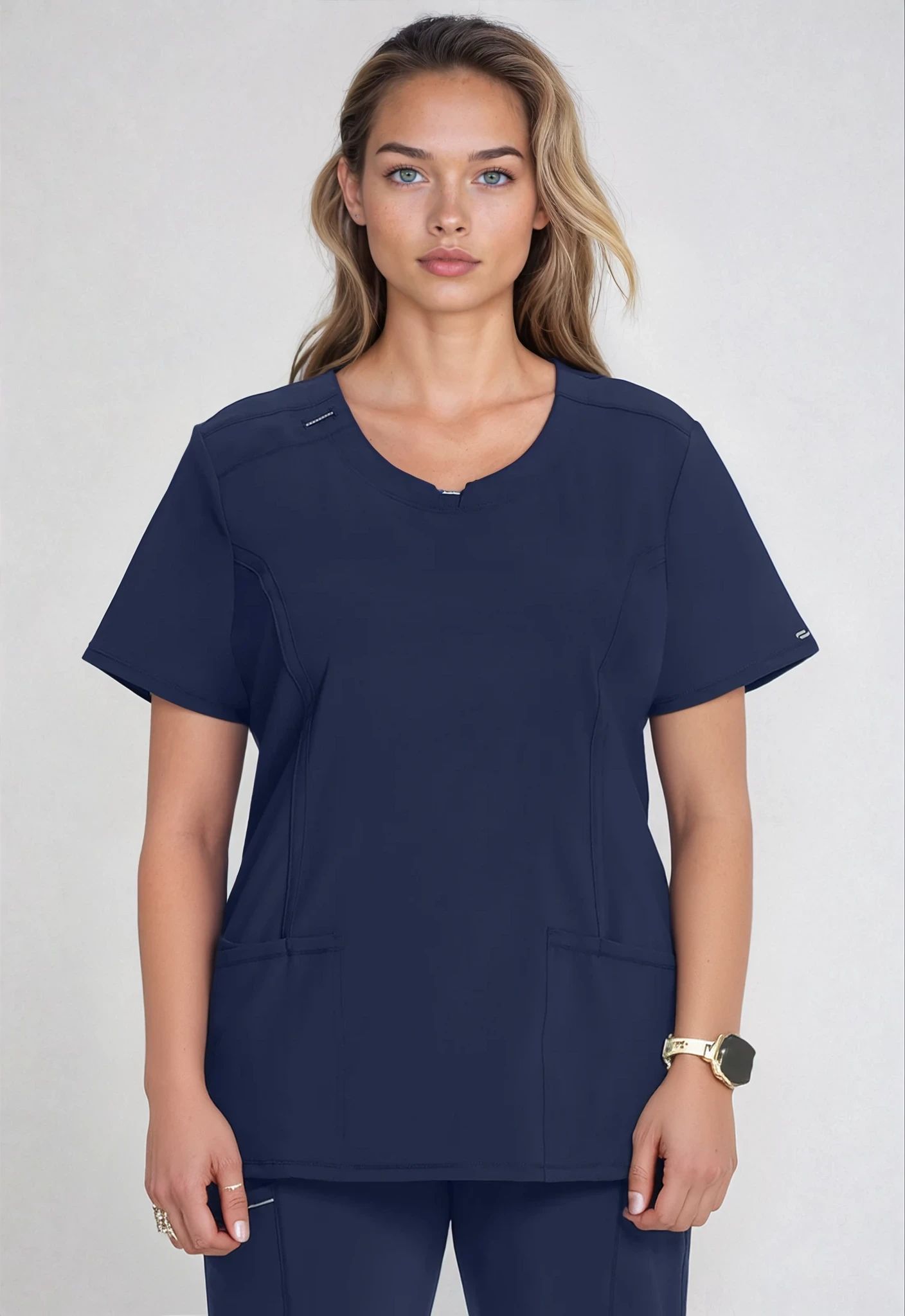 Bluza medyczna z okrągłym dekoltem Infinity CKE2624A NYPS